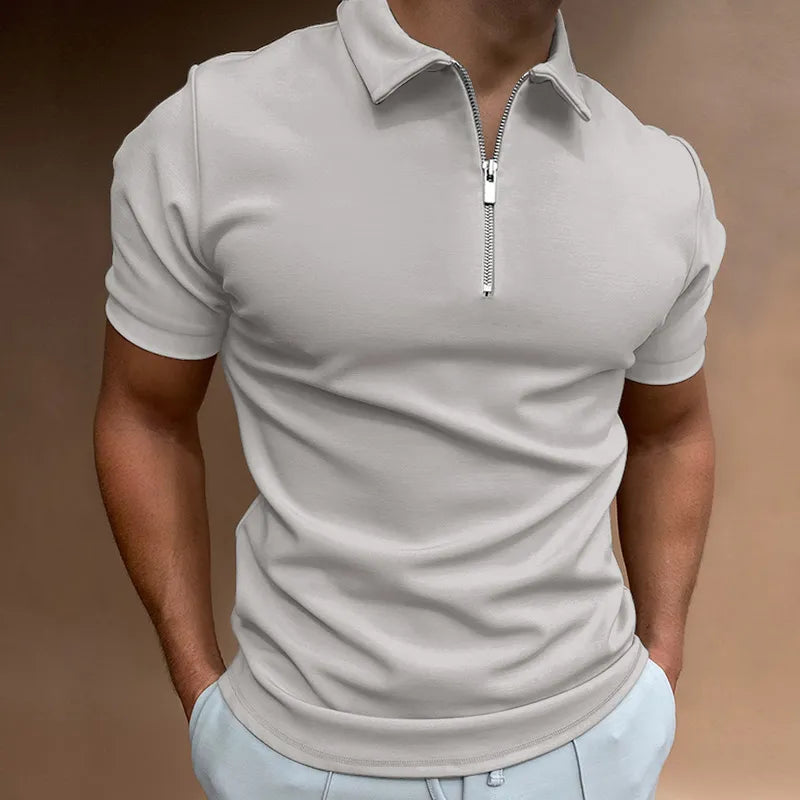 Zipper Polo Shirt